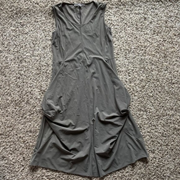 Sun Light Sleeveless Casual Tunic Dress Size 1 Small Lightweight Sage Green - Picture 6 of 6